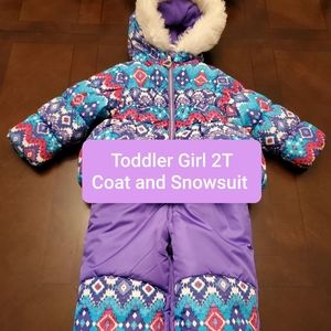 Toddler Girl winter coat and snow pants